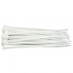 Стяжки для кабеля, 120 мм х 2,5 мм, 100 шт, White