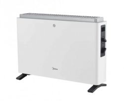 Конвектор Midea NDK20-21A, White, 2000W, підлоговий, відкритий тип тену, три рівні потужності, площа обігріву 20 кв.м, термостат, захист від перегріву, ніжки в комплекті - Картинка 3