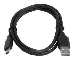  USB - USB Type-C 1  Patron Black, USB 3.0 (PN-USB3-TYPEC-1M)