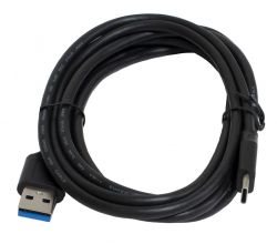  USB - USB Type-C 2  Patron Black, USB 3.0 (PN-USB3-TYPEC-2M)