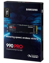 SSD  Samsung 990 Pro 1Tb M.2 PCI-E 4x 4.0 MLC 3-bit V-NAND (MZ-V9P1T0BW) -  4
