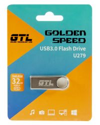 USB 3.0 Flash Drive 32Gb GTL U279 Silver, 70/15MBs (GTL-U279-32)