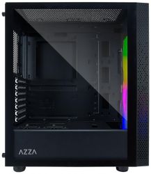  AZZA Celesta Black,  , Mid Tower,  ATX/Micro ATX/Mini ITX, 2USB 2.0, 1USB 3.0, 1x120  (CSAZ-340F) -  3