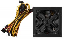 Блок питания 500 Вт, 2E Basic Power, Black, ATX, Active PFC, 120 мм, 3xMolex / 4xSATA / 2xPCI-E 6+2-pin / 1xMB 20+4-pin / 1xCPU 4+4-pin (2E-BP500-120APFC) - Картинка 2