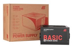   500 , 2E Basic Power, Black, ATX, Active PFC, 120 , 3xMolex / 4xSATA / 2xPCI-E 6+2-pin / 1xMB 20+4-pin / 1xCPU 4+4-pin (2E-BP500-120APFC) -  5
