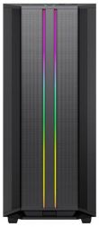 Корпус GameMax Precision Black, без БП, Mid Tower, EATX / ATX / Micro ATX / Mini ITX, 2xUSB 3.0, 1x120 мм ARGB Fan, 1xCOC Turbo Fan, 443х210х493 мм, 6.4 кг - Картинка 4