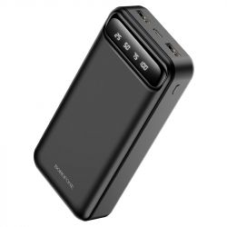 ������������ ������� ������� 20000 mAh, Borofone BJ14A "Freeway", Black, 2xUSB / Type-C, LED ��������� ���� ������