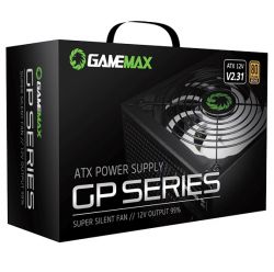Блок живлення 500 Вт, GameMax GP-500, Black, 80+ Bronze, Active PFC, 14 см, 2xMolex / 4xSATA / 1x6+2-pin / 1x4+4-pin / 1x20+4-pin, захист OVP / UVP / SIP / OCP / OLP / OPP / SCP - Картинка 5