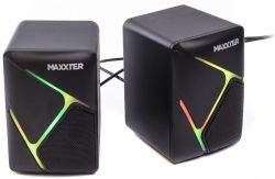 Акустична система Maxxter Maxxter CSP-U004RGB, 6 Вт, USB живлення, RGB підсвічування, чорний