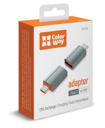  ColorWay USB-A to Type-C, Black (CW-AD-AC) -  3