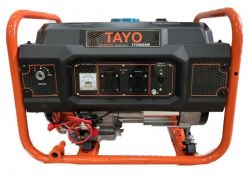 Бензиновый генератор однофазный TAYO TY3800AW, выходное напряжение 230 В, номинальная мощность 2.8 кВт, объем двигателя 208 см3, объем топливного бака 15 л