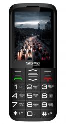   Sigma mobile Comfort 50 Grace, Black, "", 2 Mini-SIM,  2.8"  (320x240), , 6261D,  microSD (max 32GB), FM-, , BT, Cam 0.3Mp, 1700 mAh