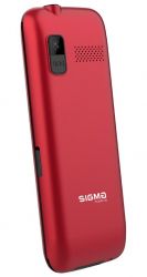   Sigma mobile Comfort 50 Grace, Red, "", 2 Mini-SIM,  2.8"  (320x240), , 6261D,  microSD (max 32GB), FM-, , BT, Cam 0.3Mp, 1700 mAh -  4