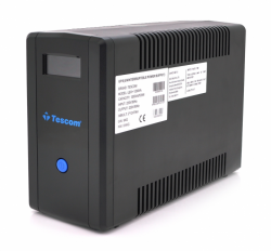  Tescom TCM1200 (720W), LCD, AVR, 3st, 4xSCHUKO socket, 2x12V7Ah, RS232, USB, RJ45, plastik Case -  1