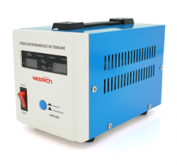 Стабилизатор Westech SVR-500VA/375W однофазный, напольного монтажа, LED дисплей, DC150-270V, AC230±8%, 2*Shuko, релейный