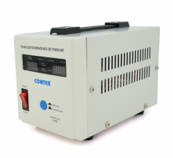 Стабилизатор Conter CR-SVR-PLUS-1000 однофазный, монтаж пола, LED дисплей, DC150-270V, AC230±8%, 2*Shuko, релейный