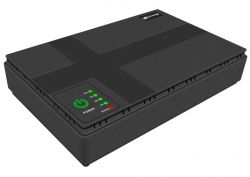 Источник бесперебойного питания VIA Energy Mini UPS, Black, USB 5В 2A  DC 5В 2А  9/12В 1А  15/24В PoE 0.6A, 160х105х33 мм, 390 г