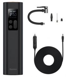   Baseus CRCQ000001 Super Mini Inflator Pump Black -  3