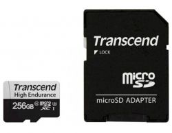   microSDXC, 256Gb, Class10 UHS-I U3, Transcend USD350V, SD , R95/W45 (TS256GUSD350V) -  2