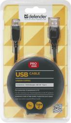  USB - USB Type-C 1  Defender USB09-03PRO, Black, 2 (87492) -  3