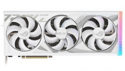  GeForce RTX 4090, Asus, ROG GAMING OC (White Edition), 24Gb GDDR6X, 384-bit, 2xHDMI/3xDP, 2640/21000 MHz, 16-pin (ROG-STRIX-RTX4090-O24G-WHITE) -  2