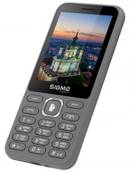   Sigma mobile X-style 31 Power TYPE-C, Grey, 2 Mini-SIM,  2.8"  (240x320), , MediaTek MT6261,  microSD (max 32GB), FM, BT, Cam 0.3Mp, 3100 mAh -  2