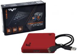   2.5" Frime Red, USB 3.0, 1xSATA HDD, Plastic (FHE15.25U30) -  2