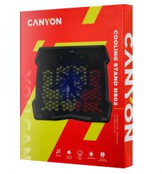 ϳ    15.6" Canyon NS02, Black, 1x12.5   (1200 rpm, 17-26 dB),  LED , 2xUSB 2.0, 340x265x30 , 406  (CNE-HNS02) -  4