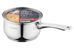 Ковш Ardesto Gemini Gourmet AR1916GSS, Steel, 1.6л, 16см, с крышкой, нержавеющая сталь, можно мыть в посудомоечной машине, подходит для использования со всеми типами плит - Картинка 4