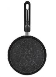 Сковорода для блинов Ardesto Mini Gemini Gourmet AR1918GP Black, 18см, мраморное антипригарное покрытие, БЕЗ крышки, совместимая со всеми видами плит, можно мыть в посудомоечной машине. - Картинка 2