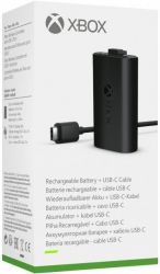 Аккумуляторная батарея Microsoft Xbox Rechargeable Battery, Black + кабель Type-C (SXW-00002) - Картинка 2
