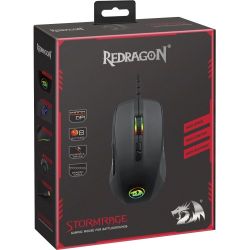  Redragon Stormrage RGB IR, Black, USB, IR-, 100-10 000 dpi, RGB , 8   (78259) -  5