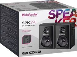  2.0 Defender SPK-270, Black, 25 , 3.5 ,   USB,  ,    (65270) -  3