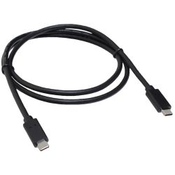  USB Type-C - USB Type-C 1  Patron, Black, USB 3.1 (PN-2Type-C-1M)