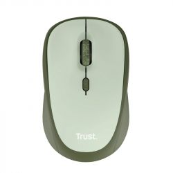Миша бездротова Trust Yvi+ Silent, Green, USB, оптична, 800/1600 dpi, 4 кнопки, гніздо для зберігання приймача USB, 1xAA (24552) - Картинка 2