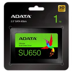 SSD  A-DATA Ultimate SU650 1Tb SATA3 2.5" 3D TLC (ASU650SS-1TT-R) -  3