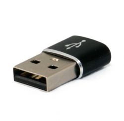  Type-C (F) - USB 2.0 (M), Black, Extradigital (KBU1813)
