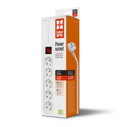 Գ���� ��������� 5 �, ColorWay, White, 5 �������, 10�, �� 2.5 ���, ����������, ������� (CW-PSEA55W) - �������� 2