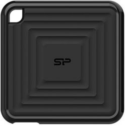 SSD  Silicon Power PC60 960Gb Black USB Type-C 3.2 3D TLC (SP960GBPSDPC60CK)