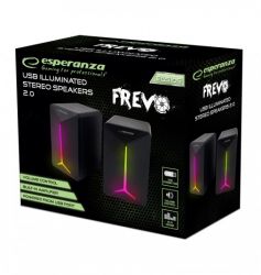  2.0 Esperanza "Frevo", Black, 3.5 , 2 x 2.5 ,  , LED ,    USB, 1.2  (EGS105) -  2