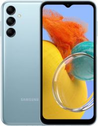  Samsung Galaxy M14 Blue, 2 Nano-SIM, 6.6" (2408x1080, IPS), Samsung Exynos 1330 (8x2.4 GHz), 4GB, 128GB, microSD, 50/2/2Mp+13Mp, 5G, WiFi, BT, NFC, Type-C, 6000 mAh, Android 13 (SM-M146BZBV)