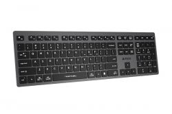   A4tech FBX50C Grey, Bluetooth/2.4 , Fstyler Compact Size keyboard, USB, 300  -  2