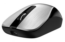 Мышь беспроводная Genius ECO-8015, Silver, USB 2.4 GHz, оптическая (сенсор BlueEye), 800-1600 dpi, 3 конпки, NiMH аккумулятор - Картинка 2