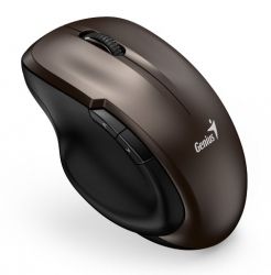 ���� ���������� Genius Ergo 8200S, Chocolate, USB 2.4 GHz, ������� (������ BlueEye), 1200 dpi, 5 ������, 1xAA