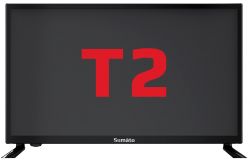 Телевизор 24" Sumato 24HT01, LED, 1366x768, 60 Гц, DVB-T2/C, HDMI, USB, VESA 200x100