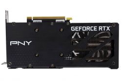  GeForce RTX 3060, PNY, VERTO Dual Fan, 8Gb GDDR6, 128-bit, HDMI/3xDP, 1777/15000 MHz, 8-pin (VCG30608DFBPB1) -  4