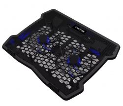 ��������� ��� �������� �� 15.6" Canyon NS03, Black, 2x12 �� ���������� (1000 rpm, 17-26 dB), ����� LED ���������, 2xUSB 2.0, 340x265x30 ��, 435 � (CNE-HNS03)