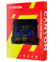     15.6" Canyon NS03, Black, 2x12   (1000 rpm, 17-26 dB),  LED , 2xUSB 2.0, 340x265x30 , 435  (CNE-HNS03) -  4
