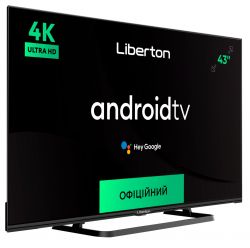 Телевизор 43" Liberton LTV-43U01AT UltraHD 3840x2160 60Hz, Smart, DVB-T2, HDMI, USB, VESA 200x200 - Картинка 2