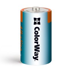 Батарейка D (LR20), щелочная, ColorWay, 2 шт, 1.5V, Blister (CW-BALR20-2BL) - Картинка 2